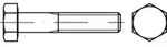 ISO 4014 Sechskant-Schaftschraube M10x360 Stahl 8.8 blank