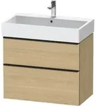 Duravit Waschtischunterschrank D-Neo 78,4x44,2cm, sw/Ei N, 1 Schubk., 1 Ausz.