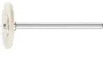 PFERD TOOLS Miniatur- Rundb&uuml;rste RBU &Oslash;22x2 mm Schaft-&Oslash;3 mm wei&szlig;es Ziegenhaar