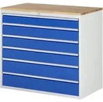 Rau Schubladenschrank XXL7.6, B1145xT650xH1035mm, B-Top-25mm, 6x Schublade-TA