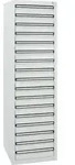 Stumpf Schubladenschrank Serie STS 410, 17 Schubladen lichtgrau (17x100mm)