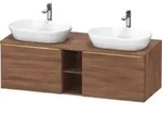 Duravit Waschtischunterschrank D-Neo 140x55cm, 2 A, 1 Pl, B bs, g pol/Nu Nat