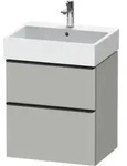 Duravit Waschtischunterschrank D-Neo 58,4x44,2cm, sw/gr m, 1 Schubk., 1 Ausz.