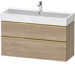 Duravit Waschtischunterschrank D-Neo 118,4x44,2cm, g pol/Ei ma, 1 Kast, 1 A