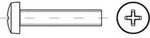 ISO 7045 Form C Linsenkopfschraube VG M8x16 Stahl 4.8 galvanisch verzinkt PH