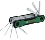 Bosch Handwerkzeuge Klappbares 8-in-1-Sechskantschl&uuml;ssel-Set