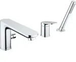 Duravit 3-Loch-Wannenarmatur Wave chrom
