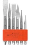 PB Swiss Tools Mei&szlig;el- und Durchschl&auml;ger-Satz, im Kunststoffhalter,