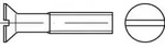 ISO 2009 Senkkopfschraube M2x6 Edelstahl A4 blank Schlitz