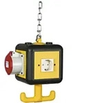 Riegler Versorgungseinheit, 4 SchuKo-Steckdosen 16 A 2p + 230 V, IP 20