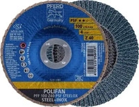 PFERD TOOLS POLIFAN F&auml;cherscheibe PFF 100x16 mm flach Z40 Universallinie PSF...
