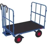VARIOfit Handpritschenwagen mit 2 Rohrgitterw&auml;nden Luftbereifung 1.140 x 800 mm
