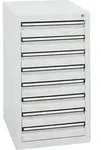 Stumpf Schubladenschrank Serie STS 410, 8 Schubladen lichtgrau (8x100mm)
