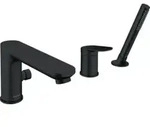Duravit 3-Loch-Wannenarmatur Wave schwarz matt