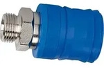 Riegler Sicherheitskupplung NW 7,4, Typ KE, Messing vern., G 1/2 AG