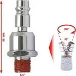 KS Tools 1/4" Metall-Kugelgelenk-Stecknippel, 56mm