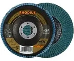 RHODIUS ALPHAline LGZ F3 F&auml;cherschleifscheibe 115 x 22,23 mm K60