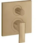 hansgrohe Fertigmontageset Axor Citterio UP-Wannen-Einhebelmischer, m Hebel, brushed
