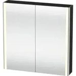 Duravit Universal-Spiegelschrank XSquare 80x80x15,5cm, graph matt, 2 T&uuml;r, LED