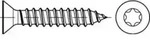DIN 7982 Form CE Senkkopf-Blechschraube VG 6,3x100 Stahl galvanisch verzinkt T30
