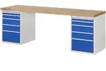 Rau Werkbank 7511A3, B2500xT700xH890mm, 10x Schublade-TA
