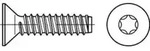 ISO 14586 Form FE Senkkopf-Blechschraube VG 6,3x50 Stahl galvanisch verzinkt m.