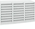 Stumpf Schubladenschrank Serie STS 410, 24 Schubladen lichtgrau (24x100mm)