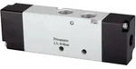 Riegler 5/3-Wegeventil, pneumatisch, &raquo;4A&laquo; Mitte entl&uuml;., G 1/8, 550l/min