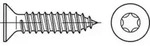 ISO 14586 Form CE Senkkopf-Blechschraube VG 5,5x19 Edelstahl A2 blank m. Spitze...
