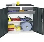 Stumpf Werkzeug- und Materialschrank 3000, RAL 7035/7016, 2 Schubladen 1 Wanne