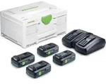Festool Energie-Set SYS 18V 4xTBX4/TCL6DUO