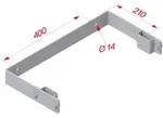 Hymer Wandhalter U-Form 210 mm