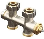 Oventrop Anschlussarmatur Multiblock T G 3/4 &Uuml;MxG 3/4 AG, DG, 1-/2-Rohrarm.