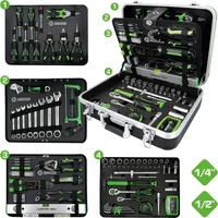 KS Tools COMPETITION 1/4"+1/2" Universal-Werkzeug-Satz, 145-tlg