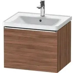 Duravit Waschtischunterschrank D-Neo 58,4x45,2x44cm, 1 A, wd, chr/Nussb Nat