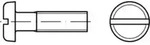 ISO 1580 Flachkopfschraube M4x5 Edelstahl A4 blank Schlitz