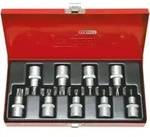 KS Tools 1/2" Bit-Stecknuss-Satz, 9-teilig, TB20-TB60 mit Stirnlochbohrung