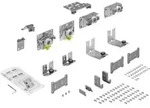 Hettich Faltt.-Laufteilset rechts, max.50kg TopLine L, 9242712 verzinkt