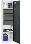 Stumpf Werkzeug- und Materialschrank 3000, RAL 7035/7016, 5 Schubladen, 2 Wannen