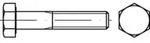 DIN 960/ISO 8765 Sechskant-Schaftschraube Feingewinde M24x130 Stahl 8.8 blank