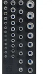 BGS Werkstattwageneinlage 1/3: Steckschl&uuml;ssel-Eins&auml;tze Zw&ouml;lfkant 4149, 6,3 mm