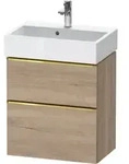Duravit Waschtischunterschrank D-Neo Compact 58,4x37,2xcm, 1 Kast, 1 A, g pol/Ei ma