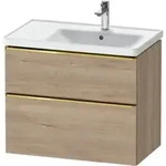 Duravit Waschtischunterschrank D-Neo 78,4x45,2cm, 1 Kast, B R, g pol/Ei marm.