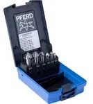 PFERD TOOLS HSS-Kegelsenker-Set UGT 6-tlg. DIN 335 C 90&deg; mit Ungleichteilung