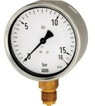 Riegler Manometer, Robustausf&uuml;hrung, G 1/2 unten, -1 / 0,0 bar, &Oslash;100