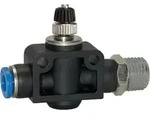 Riegler Drosselr&uuml;ckschlagventil &raquo;Blaue Serie&laquo;, gerade, R 3/8 au&szlig;en &Oslash;12mm