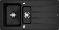 V&B Sp&uuml;le Architectura 60 XR m Abl.garn, rd m Exzenter, pure black