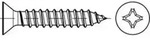 DIN 7982 Form C Senkkopf-Blechschraube VG 2,2x13 Stahl galvanisch verzinkt PH