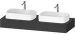 Duravit Konsole Qatego 140x55x17cm, gra m, 2 A., Beck. beids.