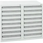 Stumpf Schubladenschrank Serie STS 410, 16 Schubladen lichtgrau (16x100mm)